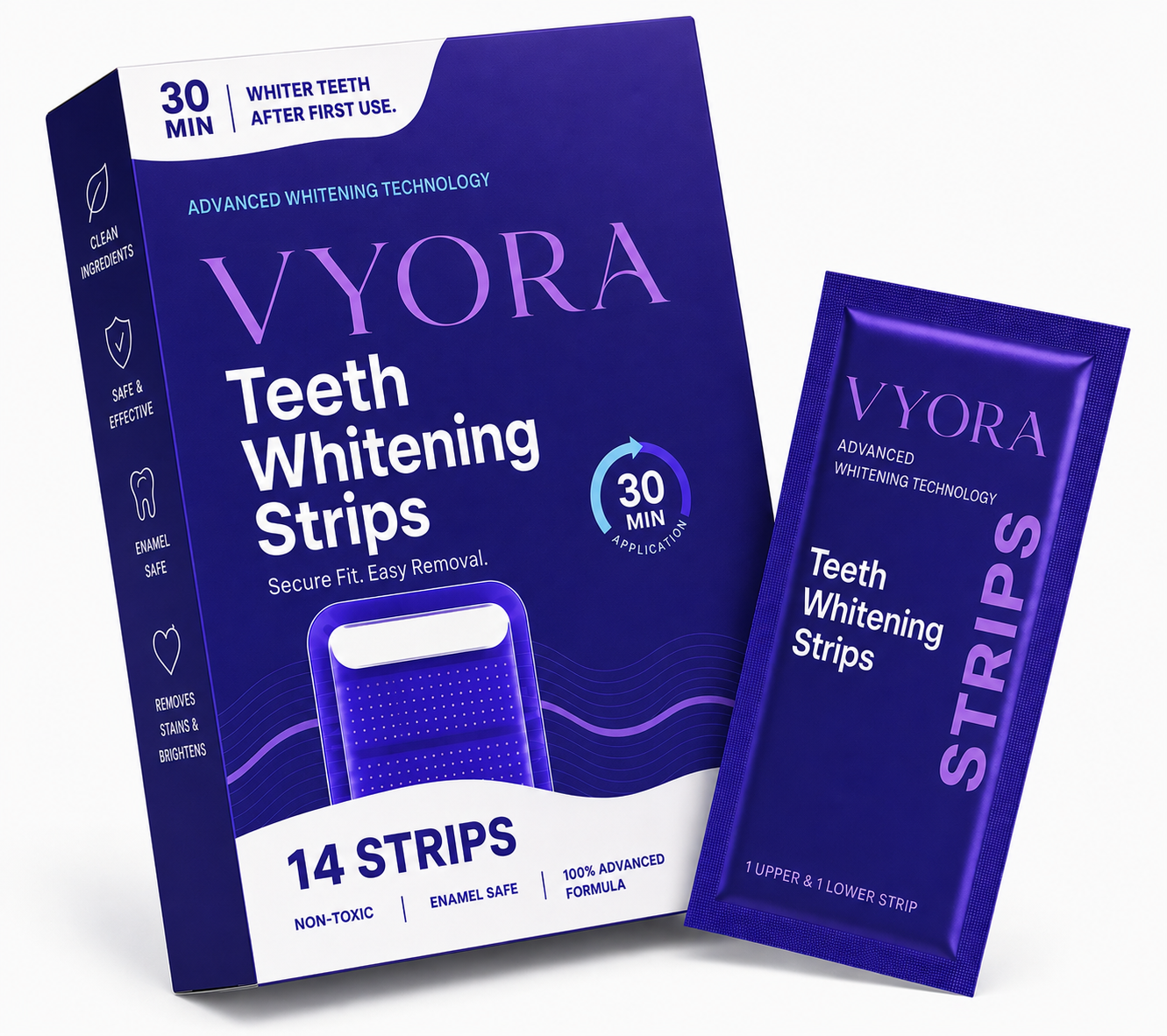 VYORA™ Purple Whitening Strips